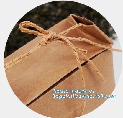 1kg Rice package kraft paper packaging bag brown kraft food paper bag,5kg10kg rice bag plastic packaging bag for rice,fl