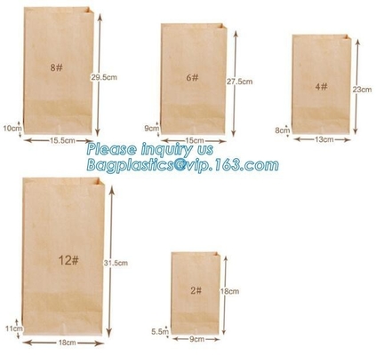 Heat seal pouch&kraft paper plastic bread packaging bag,Portable High Quality Craft Paper Bread Bags, BAGEASE PACKAGE