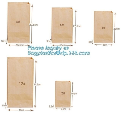 Heat seal pouch&amp;kraft paper plastic bread packaging bag,Portable High Quality Craft Paper Bread Bags, BAGEASE PACKAGE