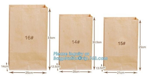 Heat seal pouch&kraft paper plastic bread packaging bag,Portable High Quality Craft Paper Bread Bags, BAGEASE PACKAGE