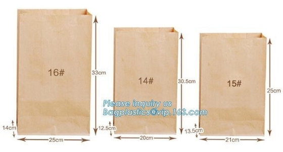 Heat seal pouch&amp;kraft paper plastic bread packaging bag,Portable High Quality Craft Paper Bread Bags, BAGEASE PACKAGE