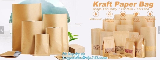 ZIP LOCK, ZIP SEAL, ZIPPER SEAL, Custom bread paper bag, fast food packaging bag, cookie packaging bag, STAND UP Zip lockkk