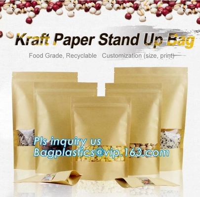 ZIP LOCK, ZIP SEAL, ZIPPER SEAL, Custom bread paper bag, fast food packaging bag, cookie packaging bag, STAND UP Zip lockkk