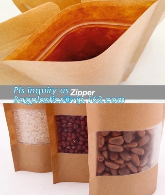 ZIP LOCK, ZIP SEAL, ZIPPER SEAL, Custom bread paper bag, fast food packaging bag, cookie packaging bag, STAND UP Zip lockkk
