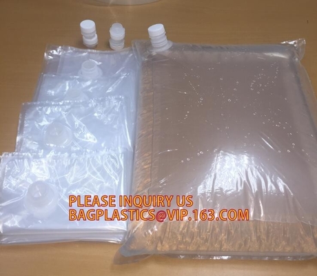 Laminated aluminum bib wine bag in a box 20l liquid packaging wholesale,bag in box factory plastic tap bag in box BAGEAS