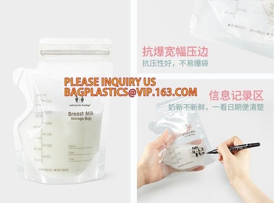 stand up reclosable drinking pouches cold drink Zip lockkk bag with straw,Beveragereusable Kids Snack Zip Lock Juice Drink