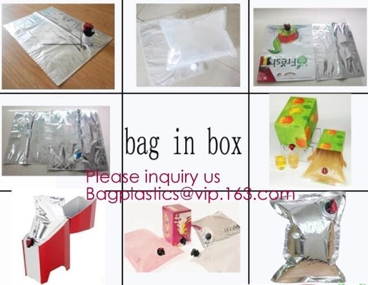 Commercial grade 15l wine bag in box,aseptic milk wine and apple juice bag in box,Filling Aluminum Foil Laminated Clear