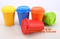 Food use disposable plastic paper cup and coffee lids, pla cups,biodegradable paper cups with lids,100% compostable pape