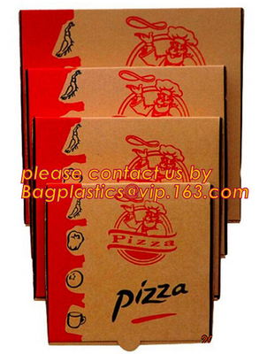 Cheap Custom offset printing corrugated pizza box, micro-flute die cut corrugated pizza boxes, kraft paper pizza box, cu