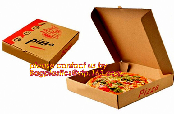 Cheap Custom offset printing corrugated pizza box, micro-flute die cut corrugated pizza boxes, kraft paper pizza box, cu