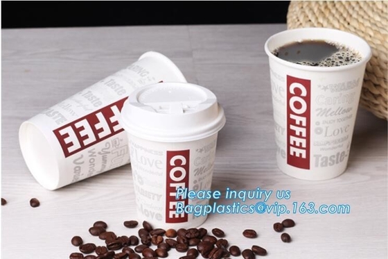 Disposable paper cup with handle wholesale,FACTORY PRICE, CHEAPpe coated disposable single wall paper cup 8oz coffee cup