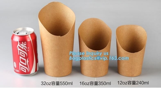 French fries cone,chips french fries packaging,Size Kraft Cardboard Cone French Fries Printed Paper Cones bagease packag