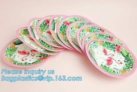 6 Inch Custom Printed Happy Birthday Disposable Paper Plates,100% Biodegradable Compostable Disposable Paper Plate pack