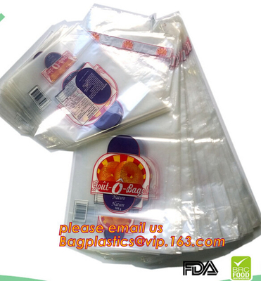 Ice Bread Stand Up Pouch Bags , Food Grade Poly Wicket Bags Printed