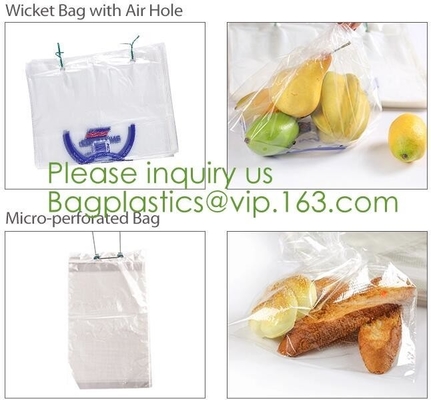 Microperforated PP Material Bakery Bag,hot perforated five layers POF shrink film,Microperforated pof (Polyolefin) shrin