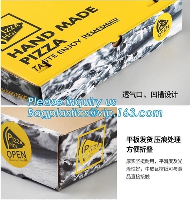 High quality fast food packaging boxes personalized pizza box,bulk rectangular pizza boxes,Food Grade Kraft Cardboard Pi