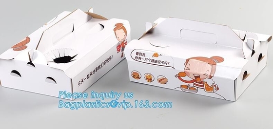 Hot Product Custom Printing Paper Cake Box ,High Quality Handle Pizza Boxes,Logo printed paper pizza packing box in chea