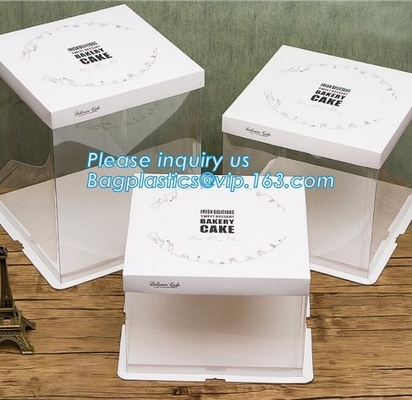 Cheap Custom Cupcake Handle Box Cake Boxes Wholesale,Take Away Birthday Cake Boxes Cardboard Boxes Cake Boxes bagplastic
