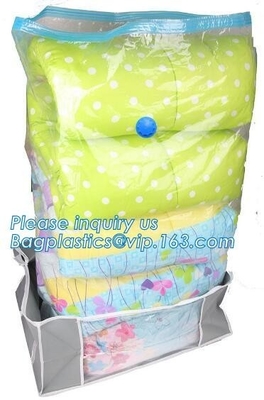 sealed storage tote for bedding, self seal storage bag, clothing compress bag for travel, vacuum storage bag set, plasti