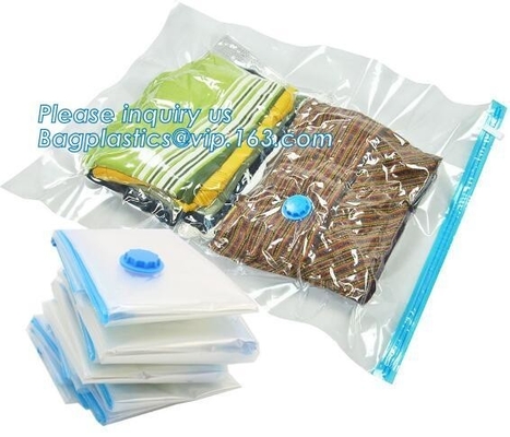 vacuum storage bag set, plastic nylon pe vac bag for travel, Zip lockkk clothes storage bags vacuum, bagplastics, bagease