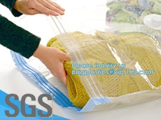 bedding with suction valve, Vacuum Bags Storage For Clothes With Pump, vacuum compressed bags, bagplastics, bagease