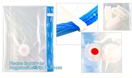 bedding with suction valve, Vacuum Bags Storage For Clothes With Pump, vacuum compressed bags, bagplastics, bagease