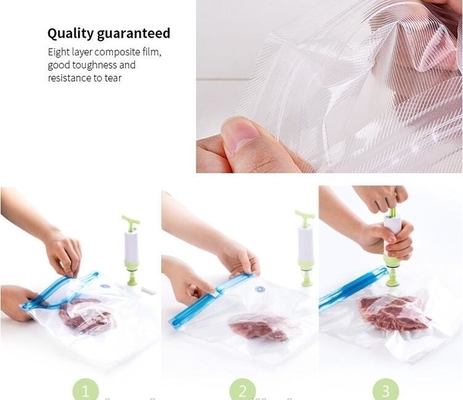 Food Saver Vacuum Storage Embossed Vacuum Bag for Keep Food Fresh, Meat Vegetable Fruit Keep Fres Kitchen Vacuum Bags Wr