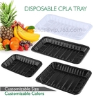 PLA plate best selling prodcts, biodegradable PLA dinner plate for restaurant use, pla food box for meat