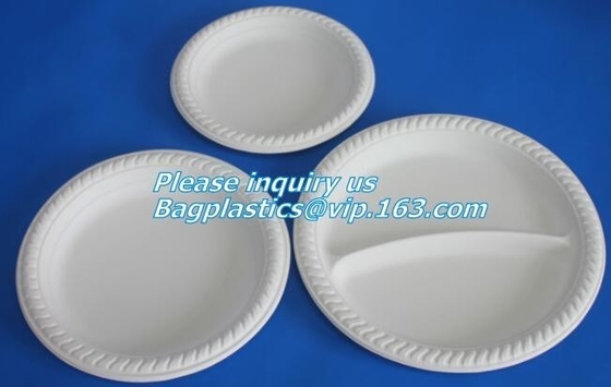 round eco friendly corn starch plates restaurant disposable plates,Safe product biodegradable salad plate biodegradable