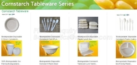Eco Biodegradable Disposable Sugarcane Bagasse Food Container,Customize biodegradable corn starch plastic food storage c