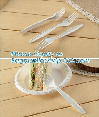 biodegradable compostable CPLA cutlery dinnerware tableware,PLA compostable cultery,cultery/spoon/fork/knife,bagease pac