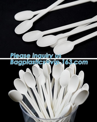 Biodegradable disposable Stirrer cutlery eco friendly,disposable CPLA Compostable cutlery,Corn Starch Coffee Stirrer