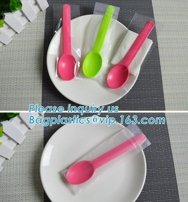 Pink Corn Starch Ice Cream Dessert Spoon,ECO-friendly Corn starch Compostable Spoon,EU style corn starch disposable plas