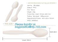 13 cm Length Corn Starch Bio Plastic Disposable Table Spoon,Eco-friendly Corn Starch Disposable Plastic Spoon,bagease pa