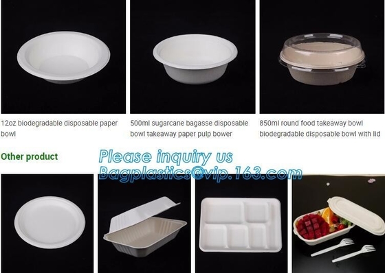microwavable disposable biodegradable corn starch salad bowl,Healthy children tableware USDA certification corn starch b