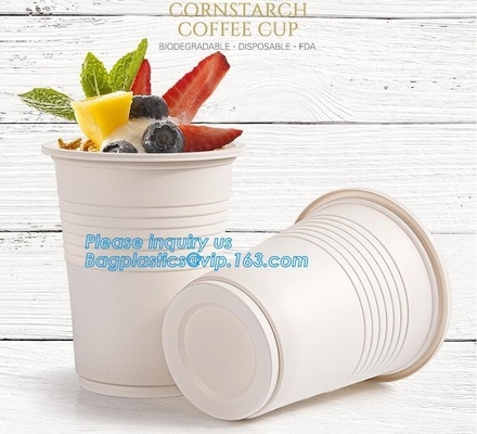 New products cornstarch plastic 12oz nature biodegradable drinking cup,Disposable cups plastic biodegradable cups PLA pa