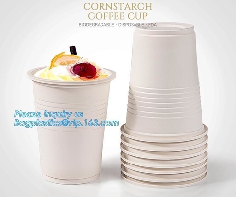 New products cornstarch plastic 12oz nature biodegradable drinking cup,Disposable cups plastic biodegradable cups PLA pa