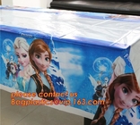 Ice And Snow Baby Favor Decoration princess Party Tablecover Supply, Hot Sale party plastic tablecover supplies kids bir