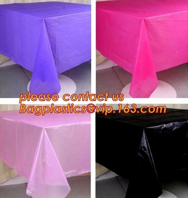 Colorful Plastic Tablecloth Wedding Decoration Supplies Party Table Cover 10 colors to choose, Waterproof Table Cover Pa