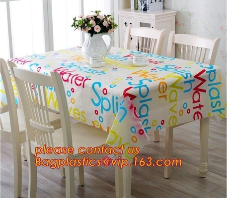 Table cloth PVC non-woven cloth waterproof cloth mat oil proof plastic tablecloth table clothdigital printed printed pvc