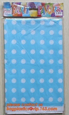 Polka Dots Banquet Plastic Tablecloths Table Cover Wedding Party Decorations, plastic oval table tablecloth PVC waterpro