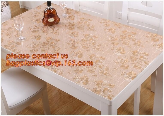 Glass Cloth Mat Eco Friendly Dinnerware Soft Plastic Tablecloth Waterproof And Oil Proof