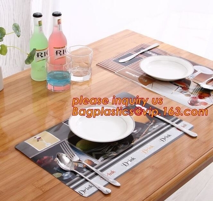 Promotional PP/PVC Placemat Table Mat With Good Quality,vinyl weven decorative PVC placemats recycled table mat,Silicon