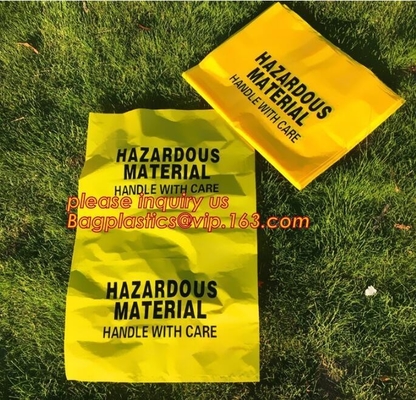 autoclavable ldpe medical biohazard waste plastic bags for clinical waste, Biohazard disposable medical sterilization, h