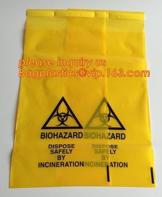 Extra large capacity biohazard drawtape trash bag interleaf coreless roll plastic garbage bag for hospital use, Industri