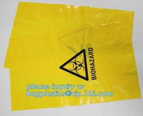 PE biohazard garbage bag for hospital waste, infectious waste bags, medical Fluid bag, healthcare, health care, hospital