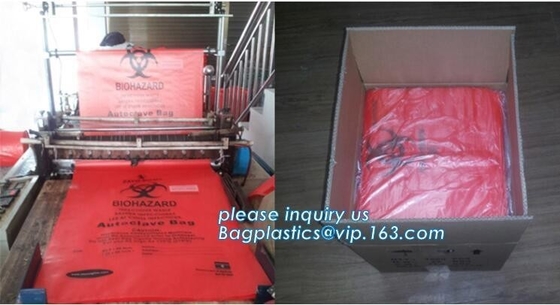 Biohazard medical waste bag for hospitals, Disposal Plastic Medical waste bags, Plastic Pe Medical Biohazard Waste Bag