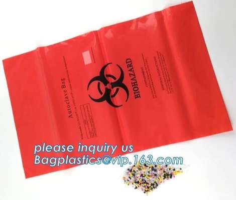 autoclavable Biohazard Collection Bags, 40 Gallon Biohazard Garbage Bag, ldpe biohazard plastic bags, bagplastics, pac