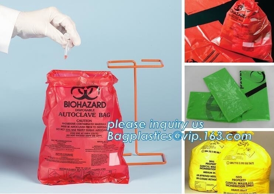 specimen transport poly bag, lab sample packing bags, Pathology Specimen Bag, autoclave bags, Biohazard waste disposal b