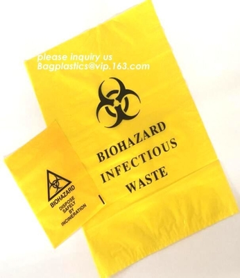 Safty biohazard bag for medical waste, biohazard specimen transport reclosable, Infectious Waste, bagplastics, bagease